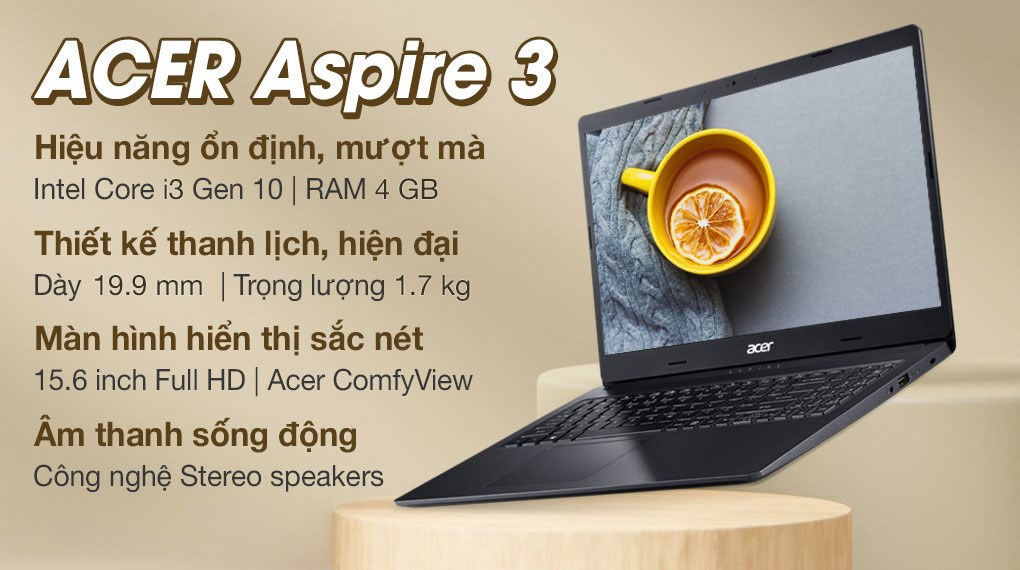 Laptop Acer Aspire 3 A315 57 379K i3 1005G1/4GB/256GB/Win11 (NX.KAGSV.001) - Hàng Chính Hãng