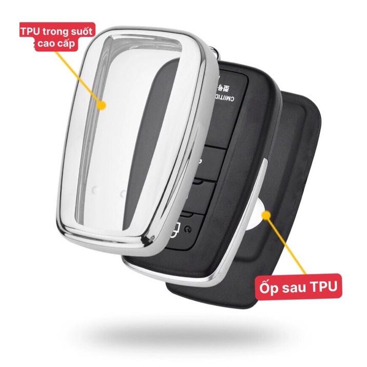 BAO ỐP CHÌA KHÓA BẰNG SILICON VÀ MÓC KHÓA INOX 3 NÚT DÙNG CHO XE KIA MORNING, SOLUTO