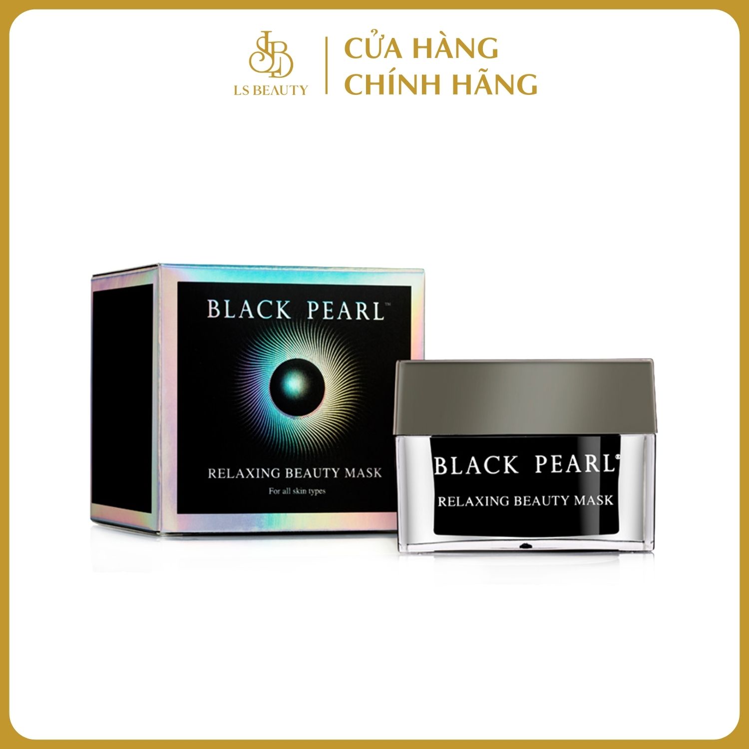 Mặt Nạ Thư Giãn Làm Đẹp Black Pearl - Relaxing Beauty Mask - Có Nguồn Gốc Từ Biển Chết - Xuất Xứ Israel -