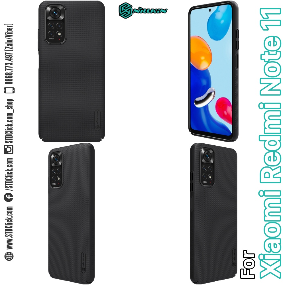 ỐP LƯNG DÀNH CHO ĐIỆN THOẠI XIAOMI REDMI NOTE 11 NILLKIN NHỰA CỨNG SẦN
