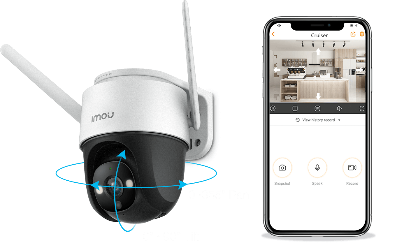 Camera IP wifi ngoài trời IMOU Cruiser SE 2MP/4MP - Hàng Chính Hãng