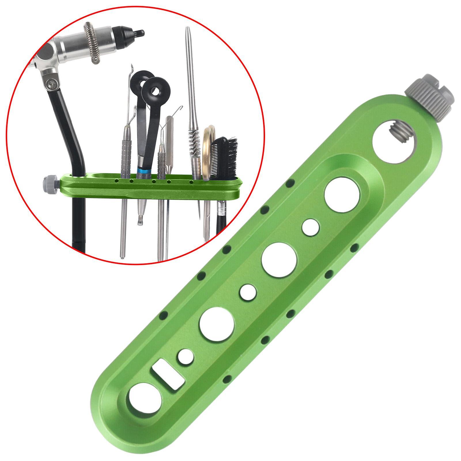 Fly Tying Vise Tool Caddy Holder Organizer Bar Attachment Fly Tying Tool for Various Tools
