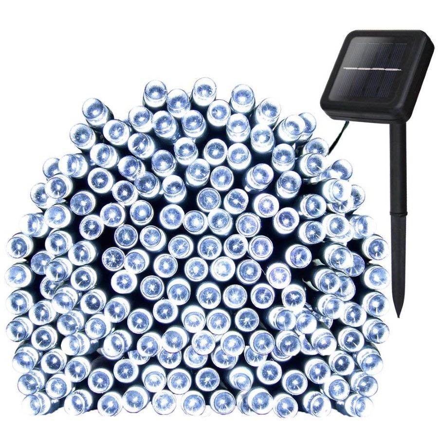 Đèn nháy năng lượng mặt trời 200 led - ánh sáng trắng