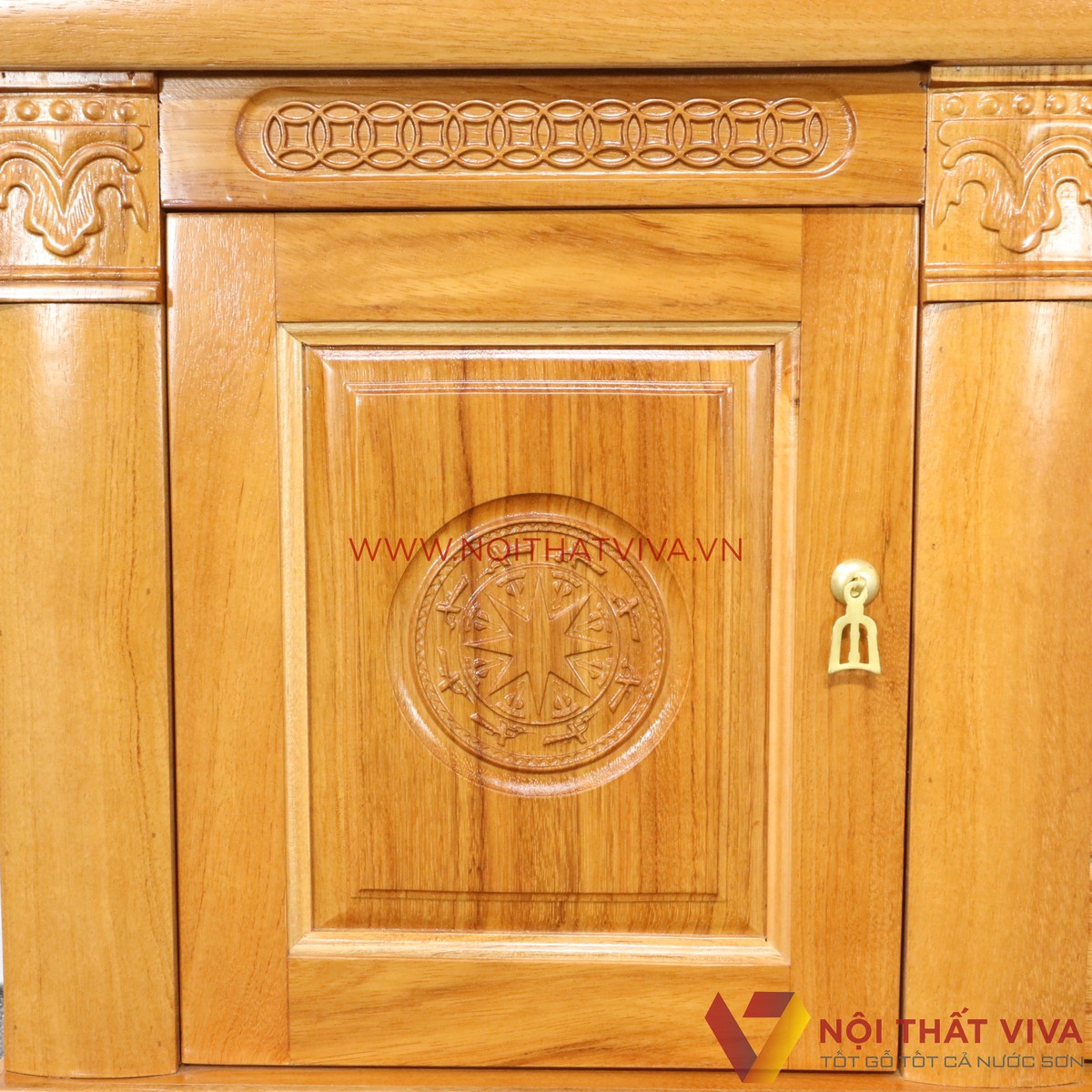 Kệ Tivi Gỗ Gõ Đỏ 2 Tầng Sang Trọng Đẹp Giá Rẻ