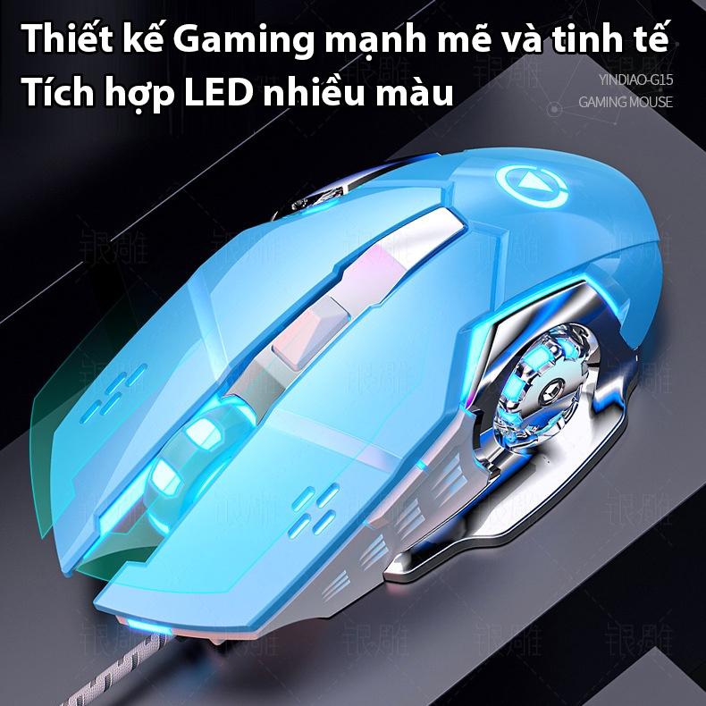 Chuột máy tính Gaming Coputa chuột máy tính laptop có dây G15