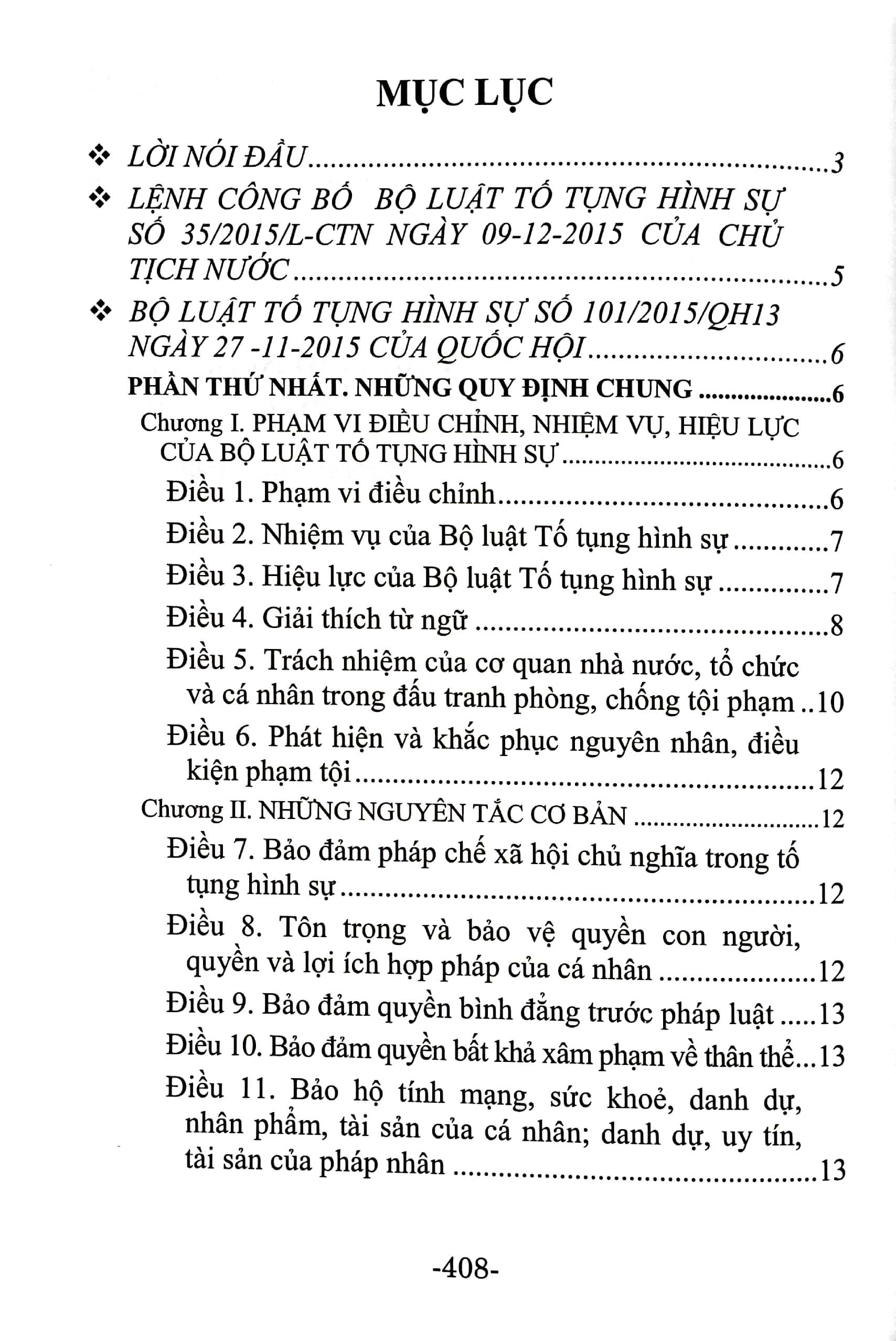 Bộ luật Tố Tụng Hình Sự (Hiện Hành) (Sửa Đổi, Bổ Sung Năm 2021)