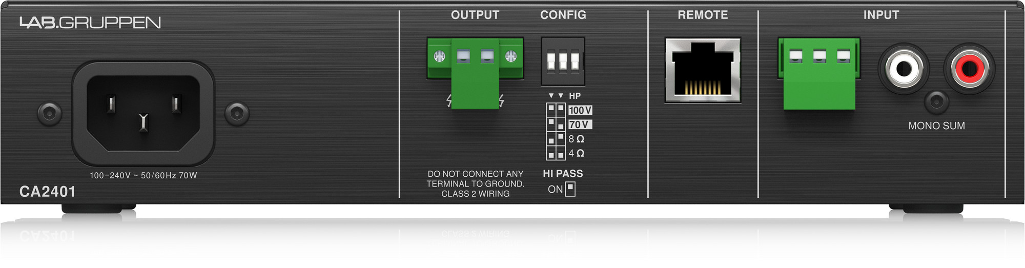 Lab Gruppen CA2401 240W Commercial Install Amplifier- Hàng Chính Hãng