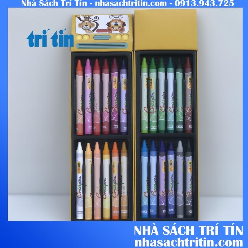 Bút sáp TL màu Colokit 12 màu CR-C022 và 24 màu CR-C021