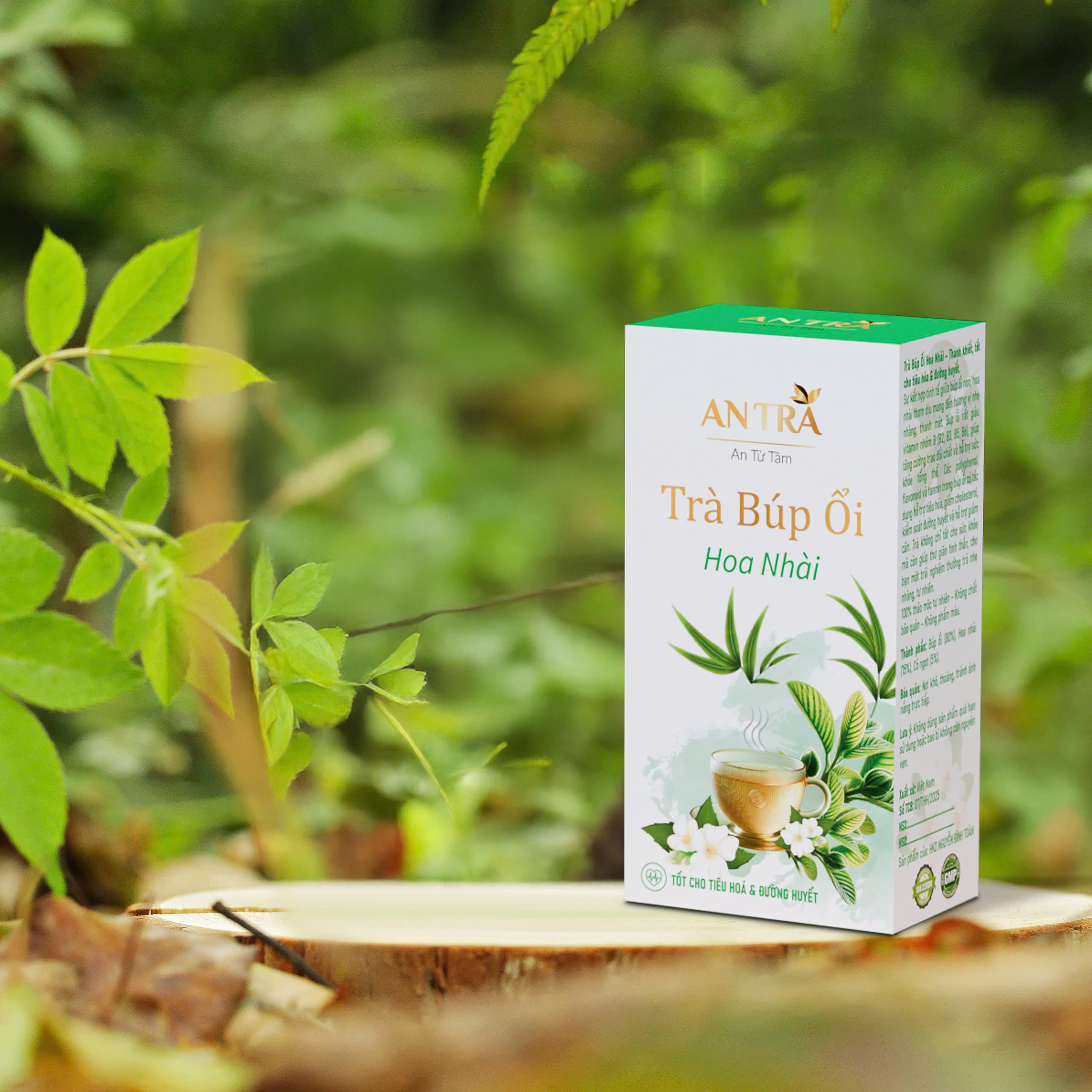Hộp 30 Gói Trà Búp Ổi Hoa Nhài Giúp Giảm Cân, Tiêu Mỡ Nhanh, Đẹp Da, Ngăn Ngừa Lão Hóa An Thần Giảm Stress An Toàn Thiên Nhiên