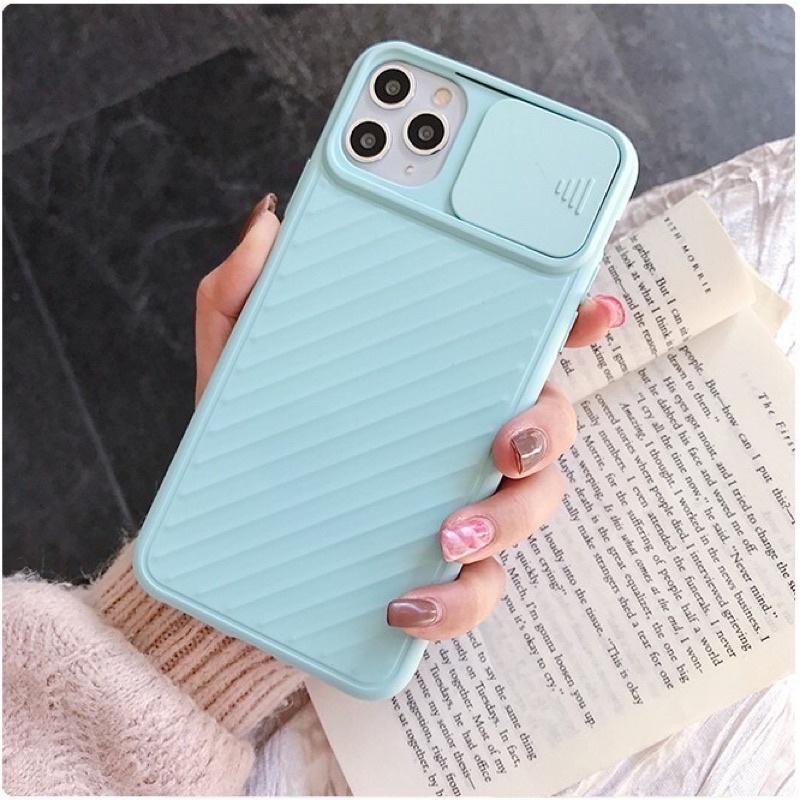 Ốp lưng lphon nắp trượt bảo vệ camera, chống trợt cho các dòng lPhon 6g đến 12 Promax