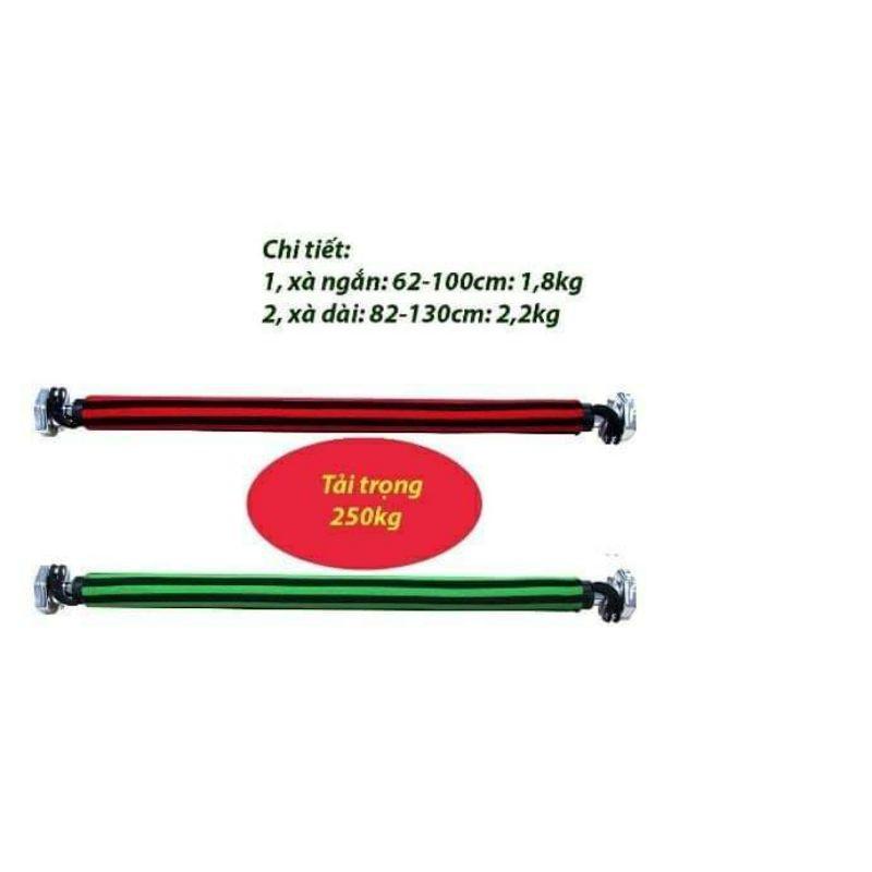 Xà đơn treo tường điều chỉnh 60-100cm chống xoay cao cấp
