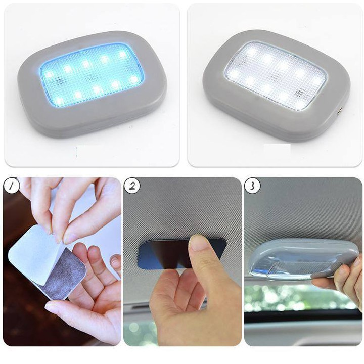 Đèn Led Dán Trần Xe Hơi Chạm Tắt Mở Thông Minh - Hàng Nhập Khẩu