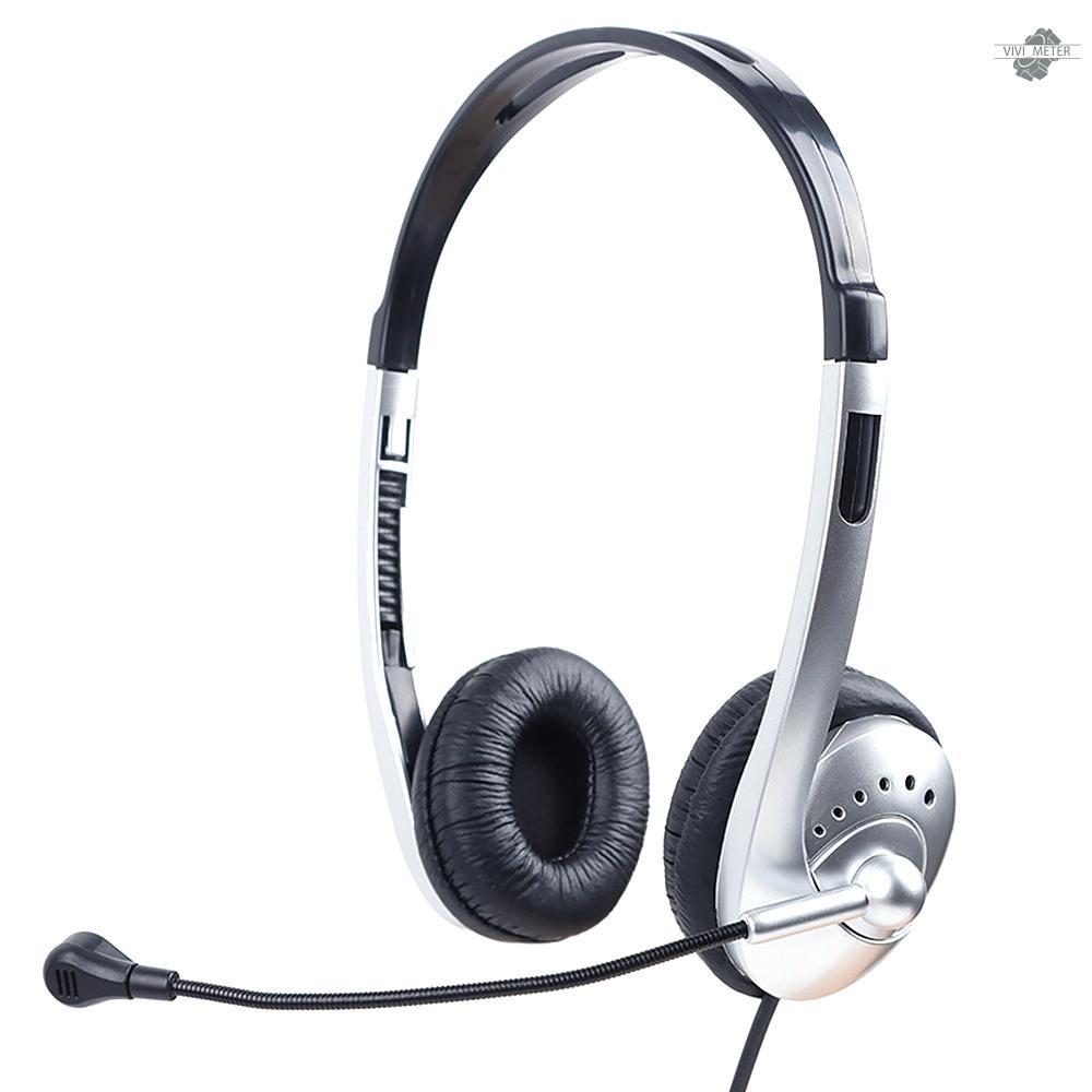 Communication Headset Noise - cancelling Hearing Protection Clear Call Light & Convenient Adjustable Ear Plate 3.5MM Connector