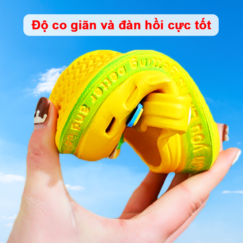 Dép sục cho bé trai và bé gái siêu nhẹ Baby-S, Dép cho bé chống trơn trượt họa tiết xinh xắn – SD7