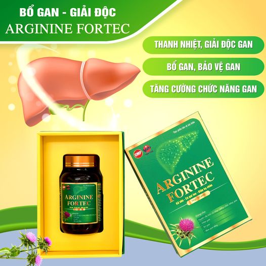 Viên Uống Thanh Nhiệt Mát Gan Arginine Fortec Hỗ Trợ Cải Thiện Tình Trạng Viêm Xơ Gan Men Gan Cao Giúp Hạ Men Gan Hiệu Quả