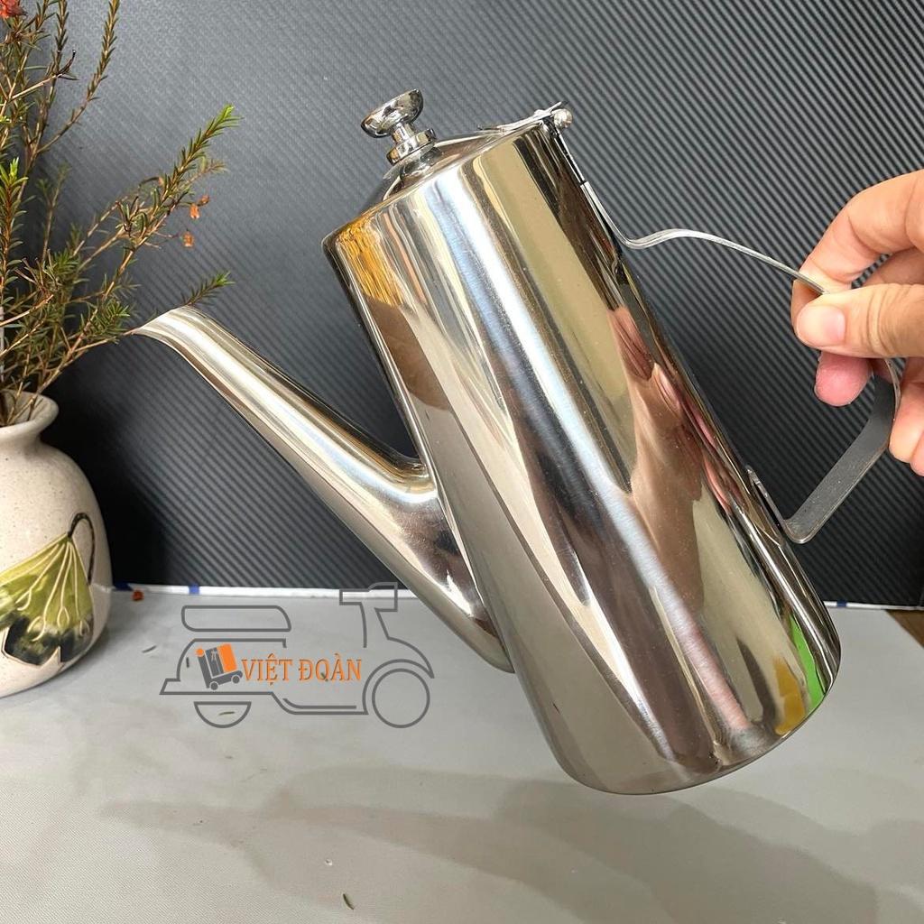 Bình trà, trà đá, cà phê - Inox không rỉ, thiết kế vòi dài kết hợp nắp bật rất tiện lợi - Size 1.5 lit và 2 lit. Dụng cụ