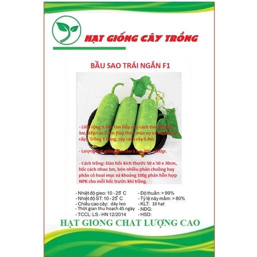 Hạt Giống Bầu Sao Trái Ngắn F1 CT02 - Gói 10 hạt