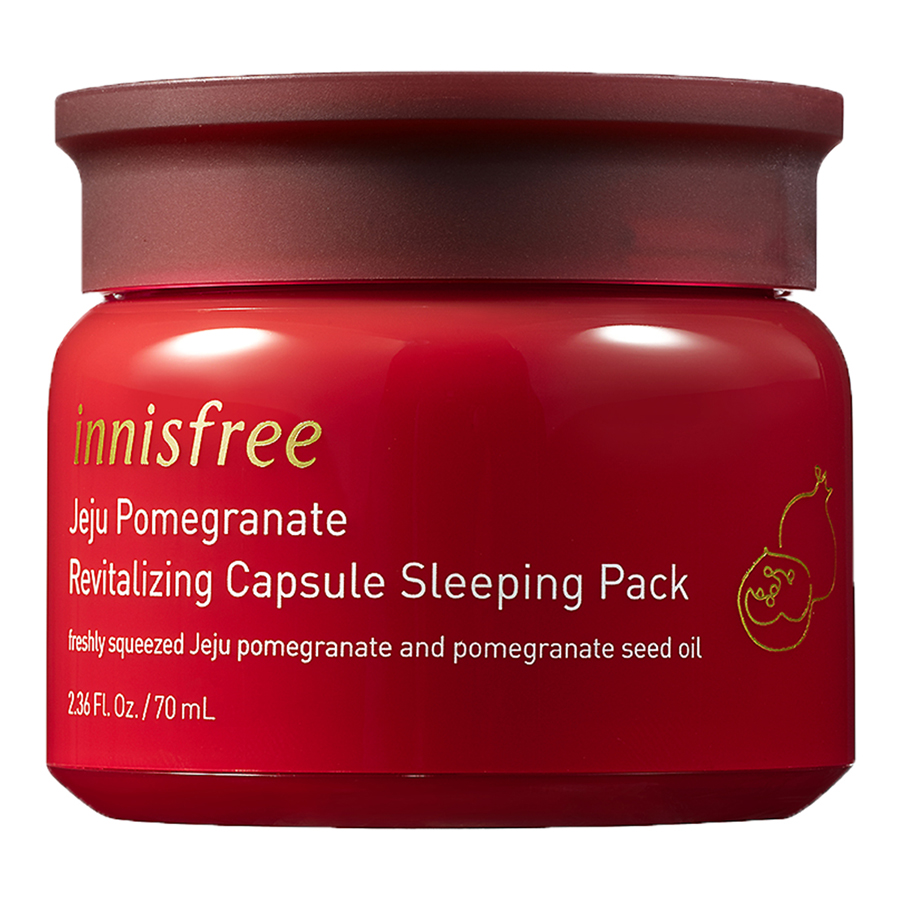 Mặt Nạ Ngủ Ngăn Ngừa Lão Hóa Từ Lựu Innisfree Jeju Pomegranate Revitalizing Capsule Sleeping Pack (70g)