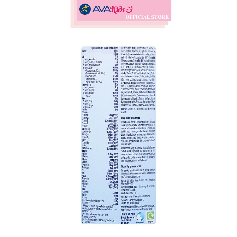 Sữa bột Aptamil Anh Advanced số 2 800g (6 - 12 tháng)
