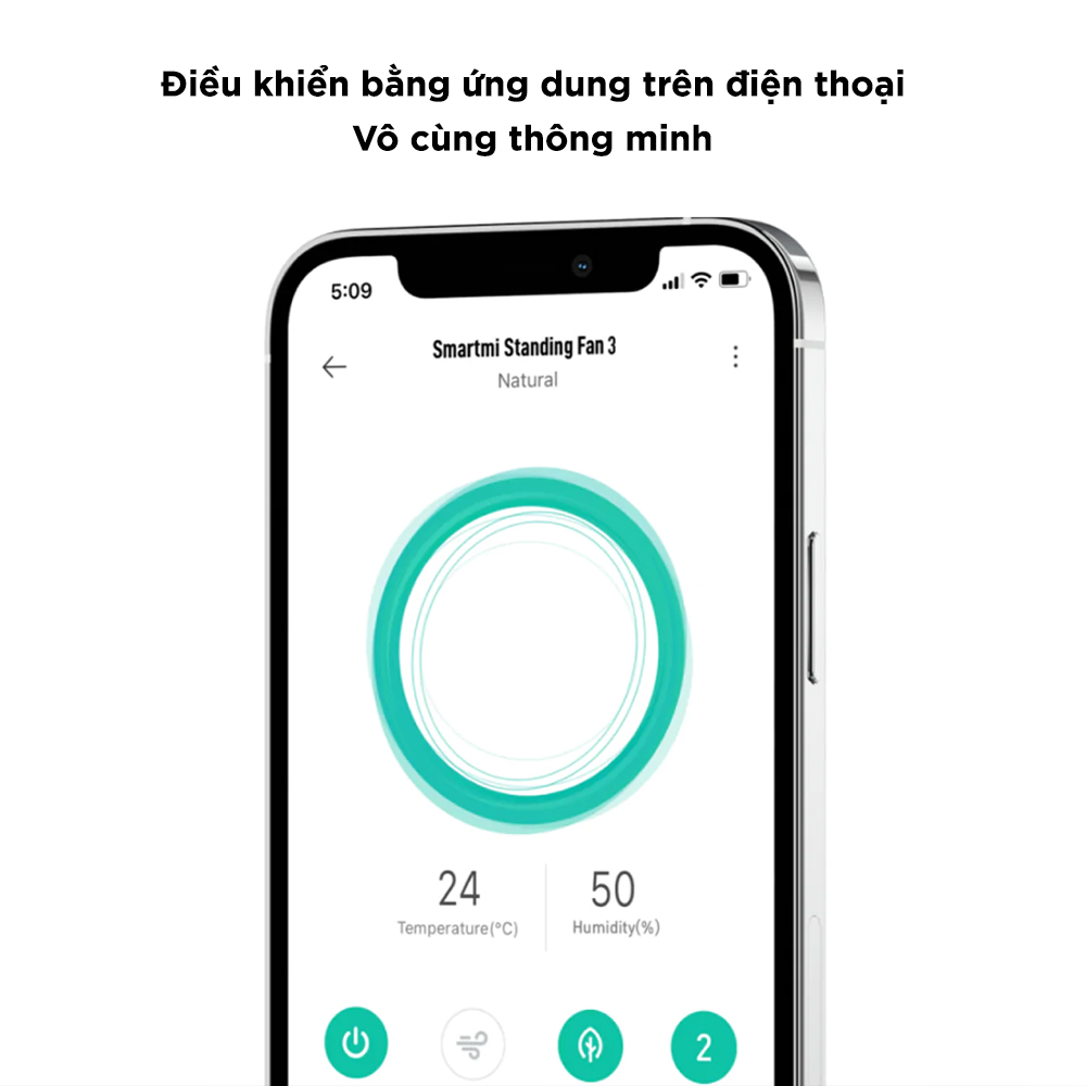 Tặng quạt mini-Quạt Tích Điện Thông Minh Smartmi Gen 3 tạo ion âm thanh lọc không khí, động cơ DC chống ồn-có điều khiển-bản quốc tế- hàng chính hãng