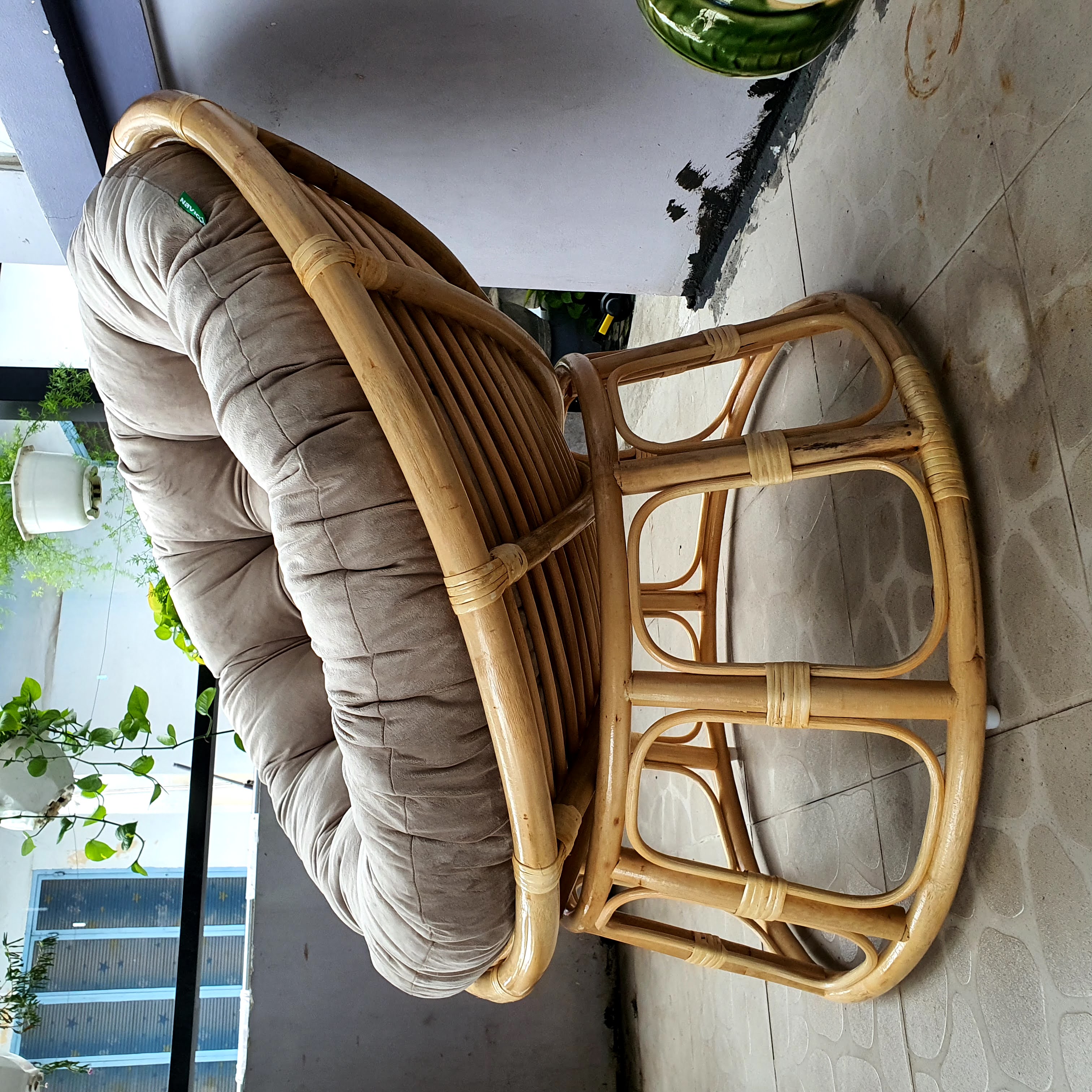 Đệm ngồi ghế papasan