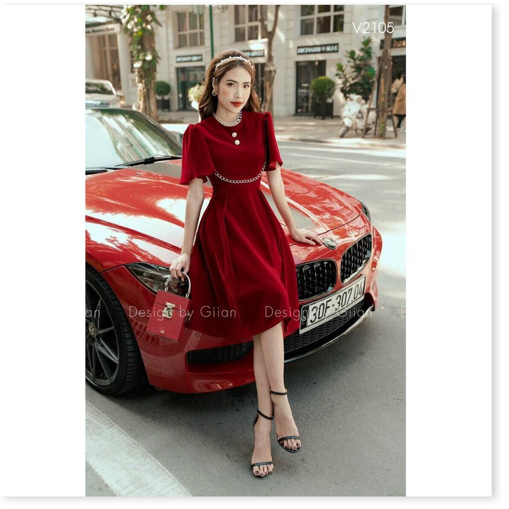 ĐẦM LỤA HÀNG QUÃNG CHÂU,DÁNG XÒE,THIẾT KẾ TRƠN NHƯNG KHÔNG KÉM PHẦN SANG TRỌNG THỜI TRANG VINA 1HIT FASHION