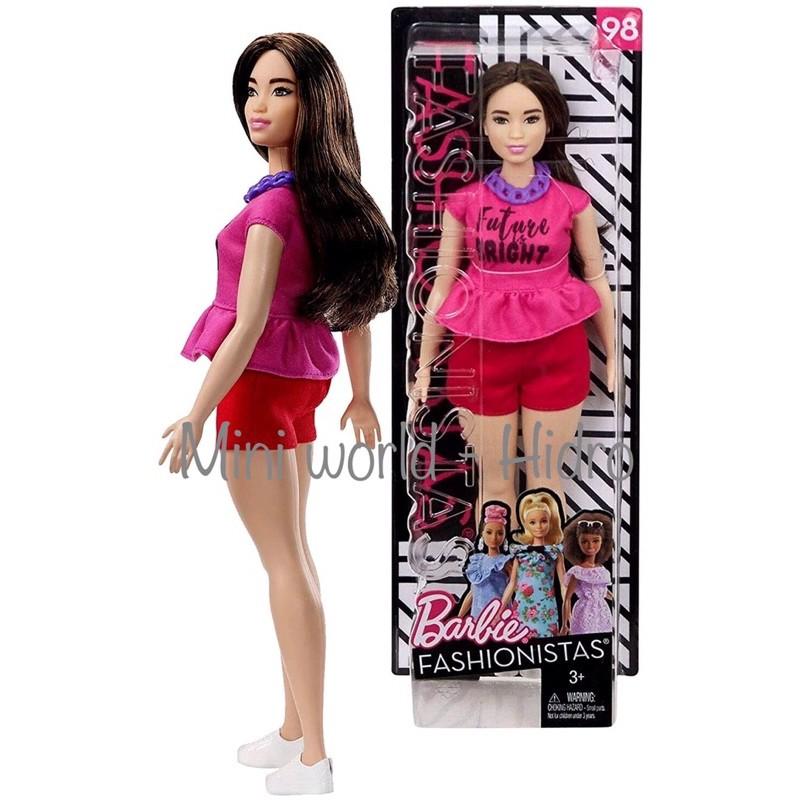 Búp bê Barbie fashionistas body curvy mập da trắng #98