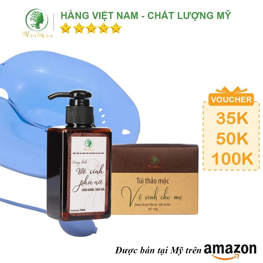 Bộ trẻ hóa cửa mình chuyên sâu Wonmom (1 Chậu xông + 1 Dung dịch vệ sinh + 1 Hộp xông cửa mình)