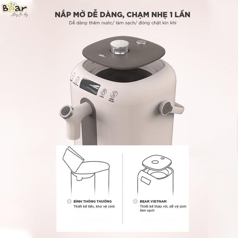 Bình Điện Thông Minh Bear Đun Nước Nóng Siêu Tốc, Tự Động Giữ Ấm 55 Độ, Khử Clo An Toàn Cho Sức Khoẻ - KE-B30V1 Hàng chính hãng