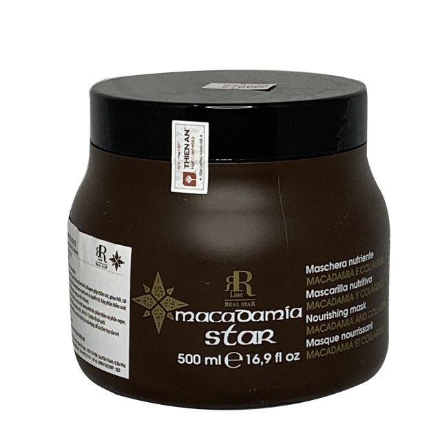 Dầu hấp chăm sóc tóc hư tổn Rrline Macadamia Collagen Star Mask 500ml