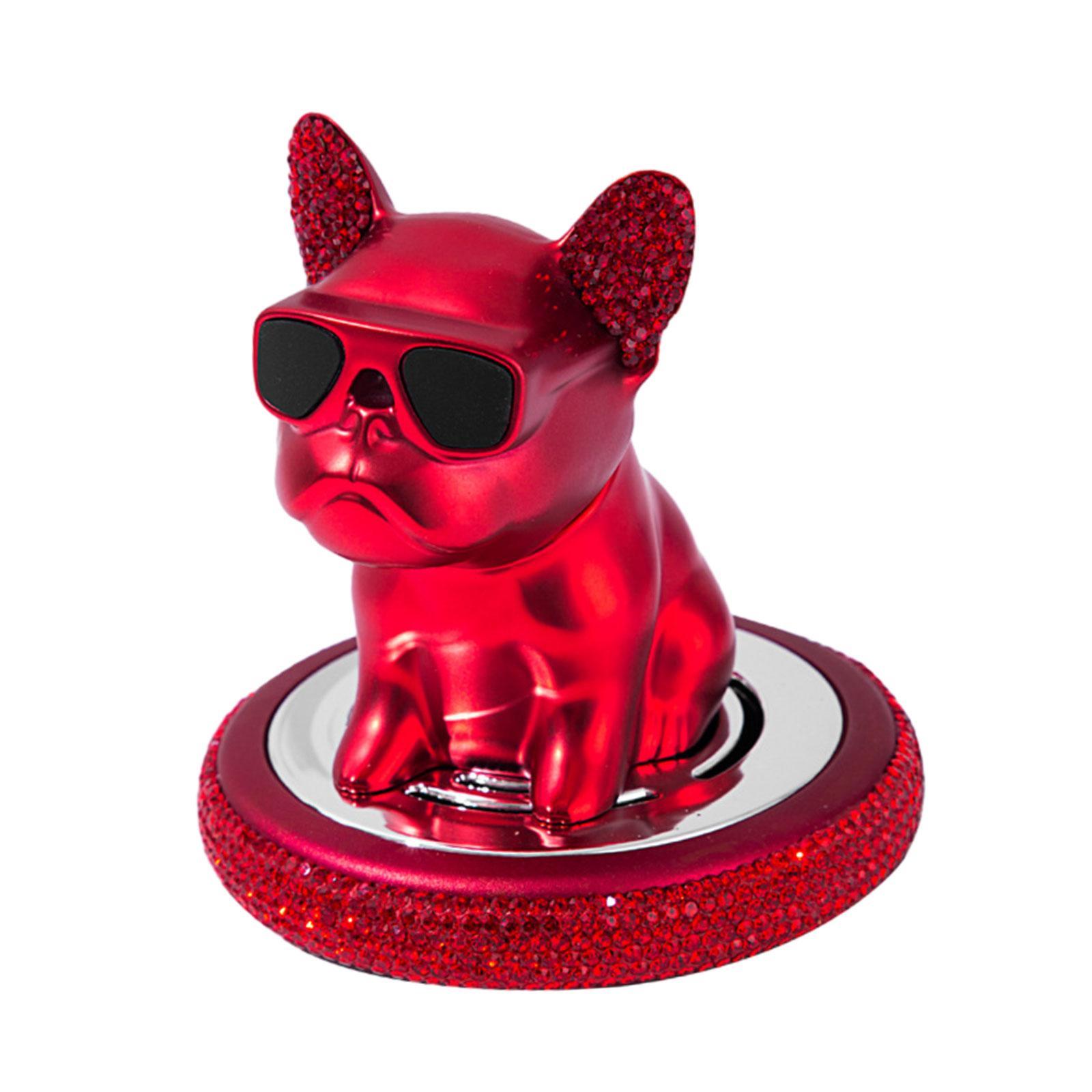 Car Aroma Ornaments Simulation Shaking Head Dog Decor for Car Dashboard
