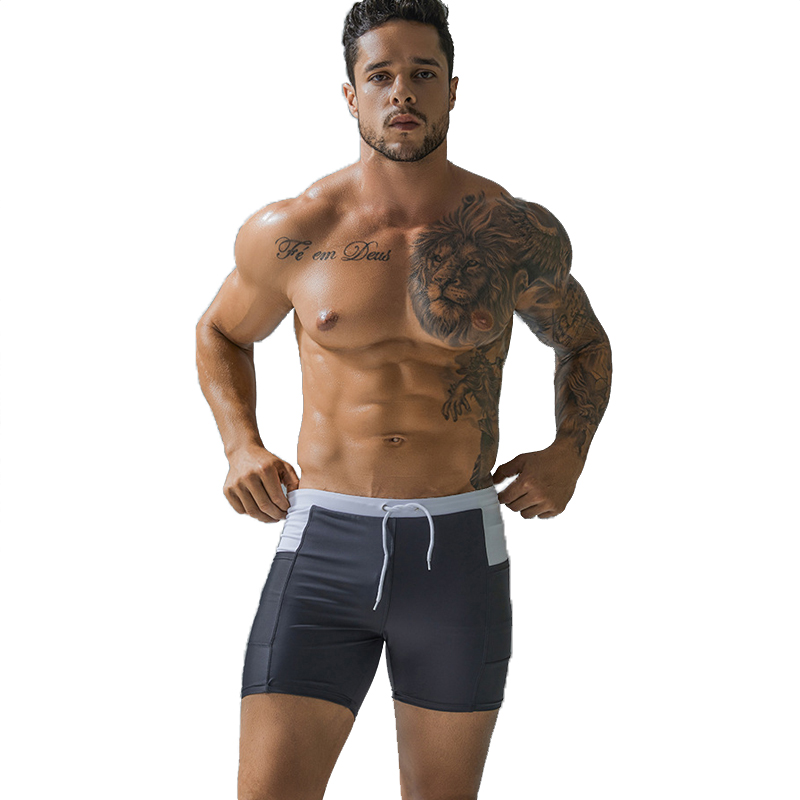 Quần Bơi Nam Boxer Có Túi CLEACCO DEENYT Chất Liệu Nylon Cao Cấp , Chống Thấm , Nhanh Khô Form Fitness Thời Trang (Tặng kèm nón bơi + bịt tai silicon) - Hàng Chính Hãng