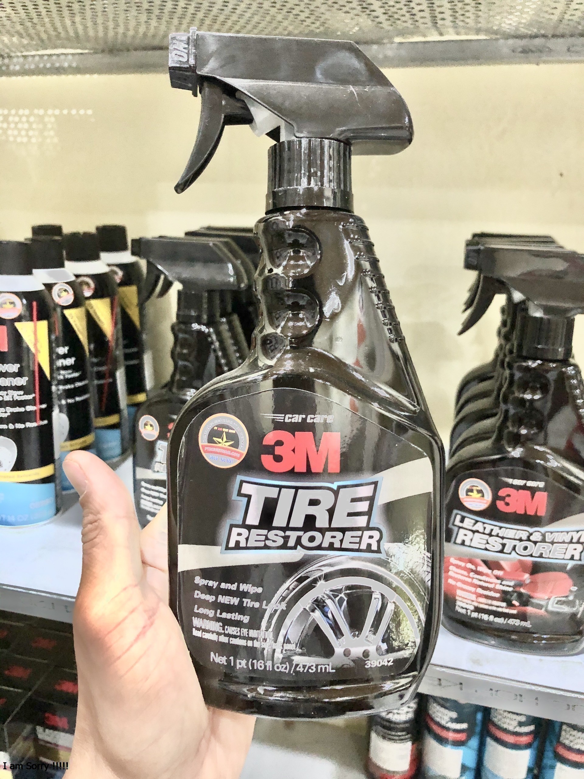 Chai xịt chăm sóc lốp phục hồi cao su 3M tire restorer pn39042