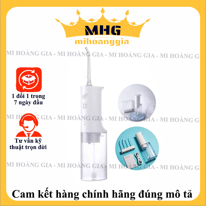 Máy tăm nước Xiaomi MEO701 4 đầu tăm tiện lợi và làm sạch nướu lợi Bình xịt vệ sinh răng miệng Xiaomi