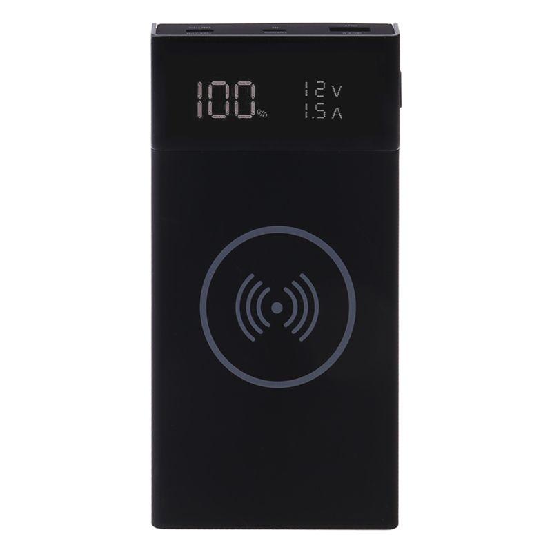 Pin 6x 18650 DIY QI không dây Sạc QC3.0 USB TYPE C PD FAST SARY BANK BANK Box cho máy tính bảng điện thoại di động