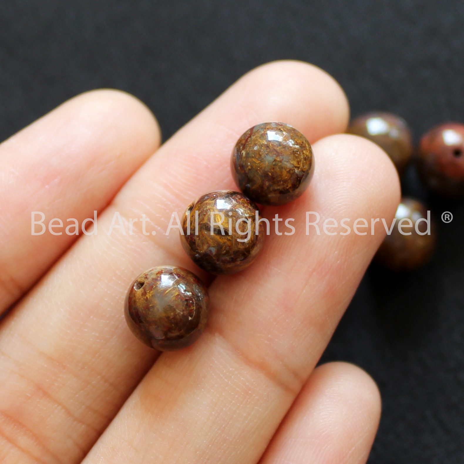 8MM Đá Giông Bão, Pietersite Tự Nhiên A, Đá Phối Vòng Tay Phong Thuỷ, Làm Trang Sức, Chuỗi Hạt - Bead Art
