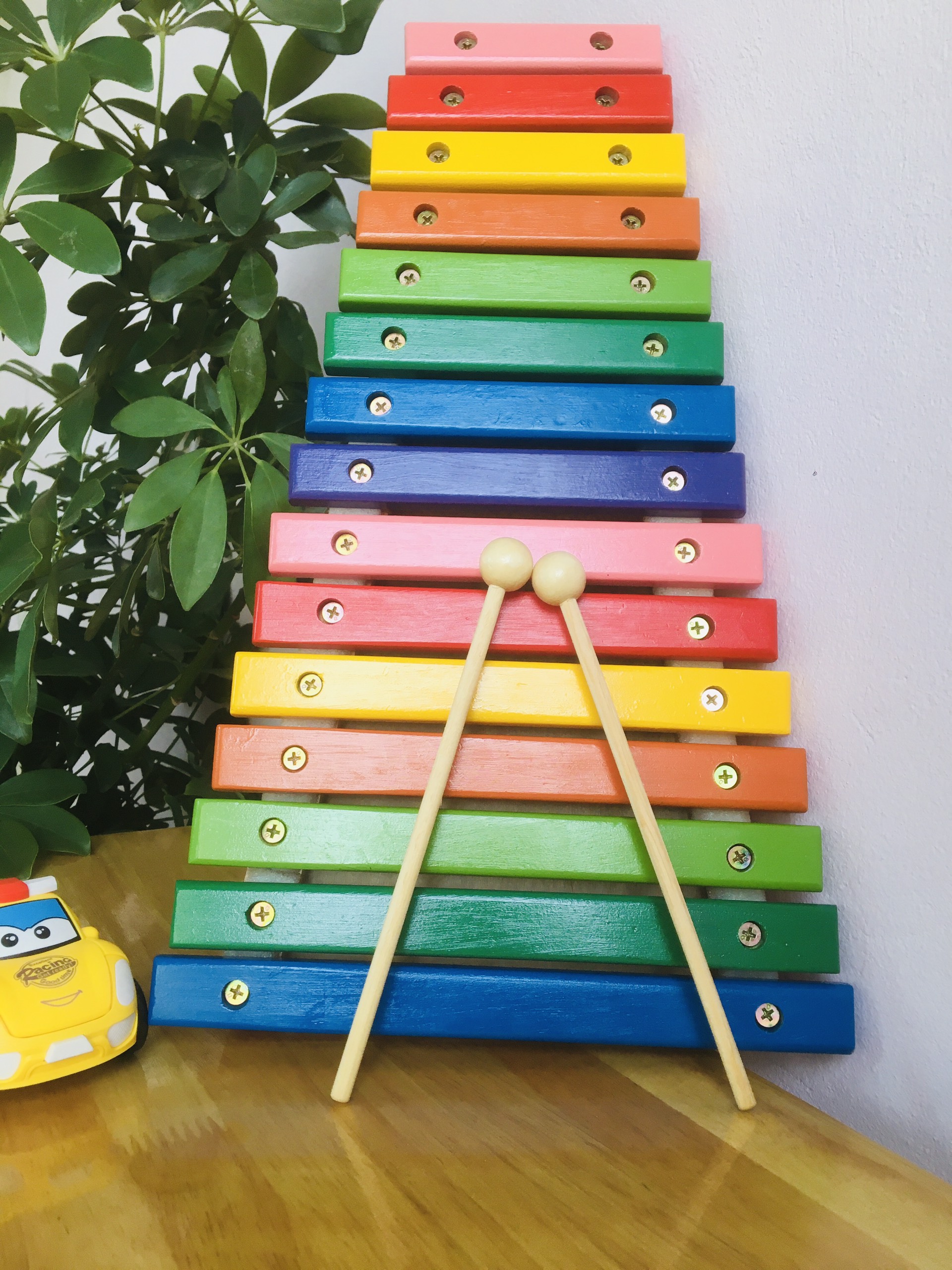 Đồ chơi đàn xylophone gỗ 15 thanh loại to cao cấp, đồ chơi đàn gỗ nhạc cụ giải trí rèn kĩ năng giáo dục cho bé