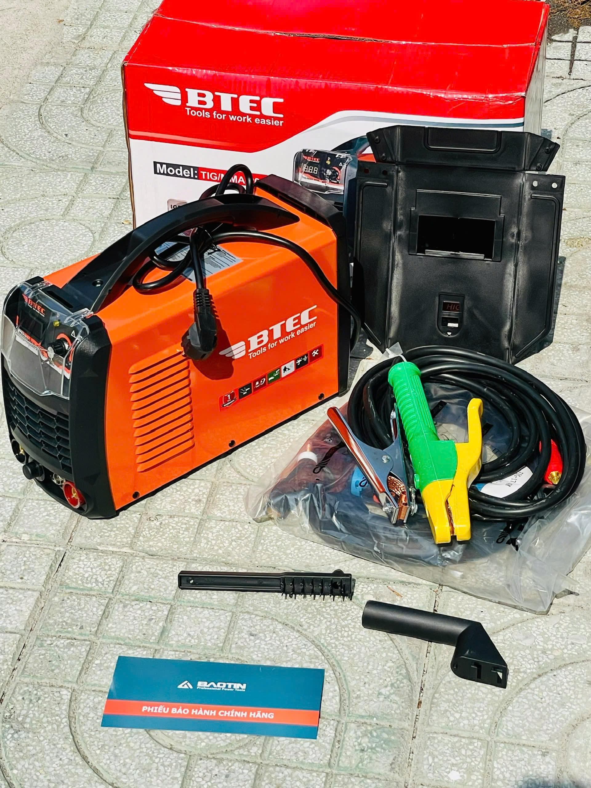 MÁY HÀN TIG/QUE 200A BTEC TIG/MMA 200E- HÀNG CHÍNH HÃNG