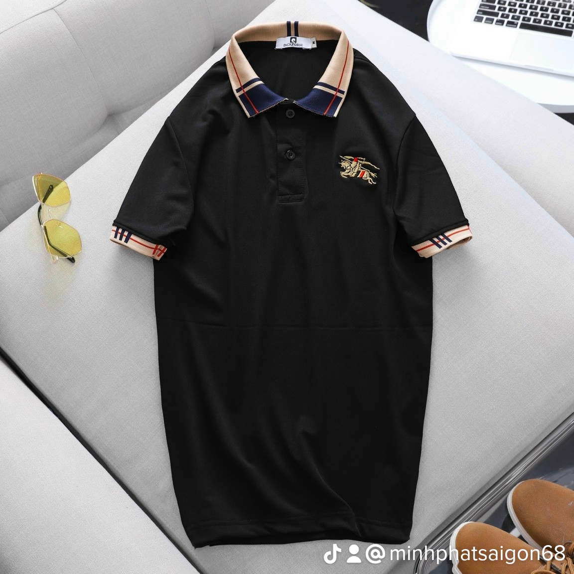 Áo thun nam polo cổ trụ xuất khẩu bé có bigsize xxxl