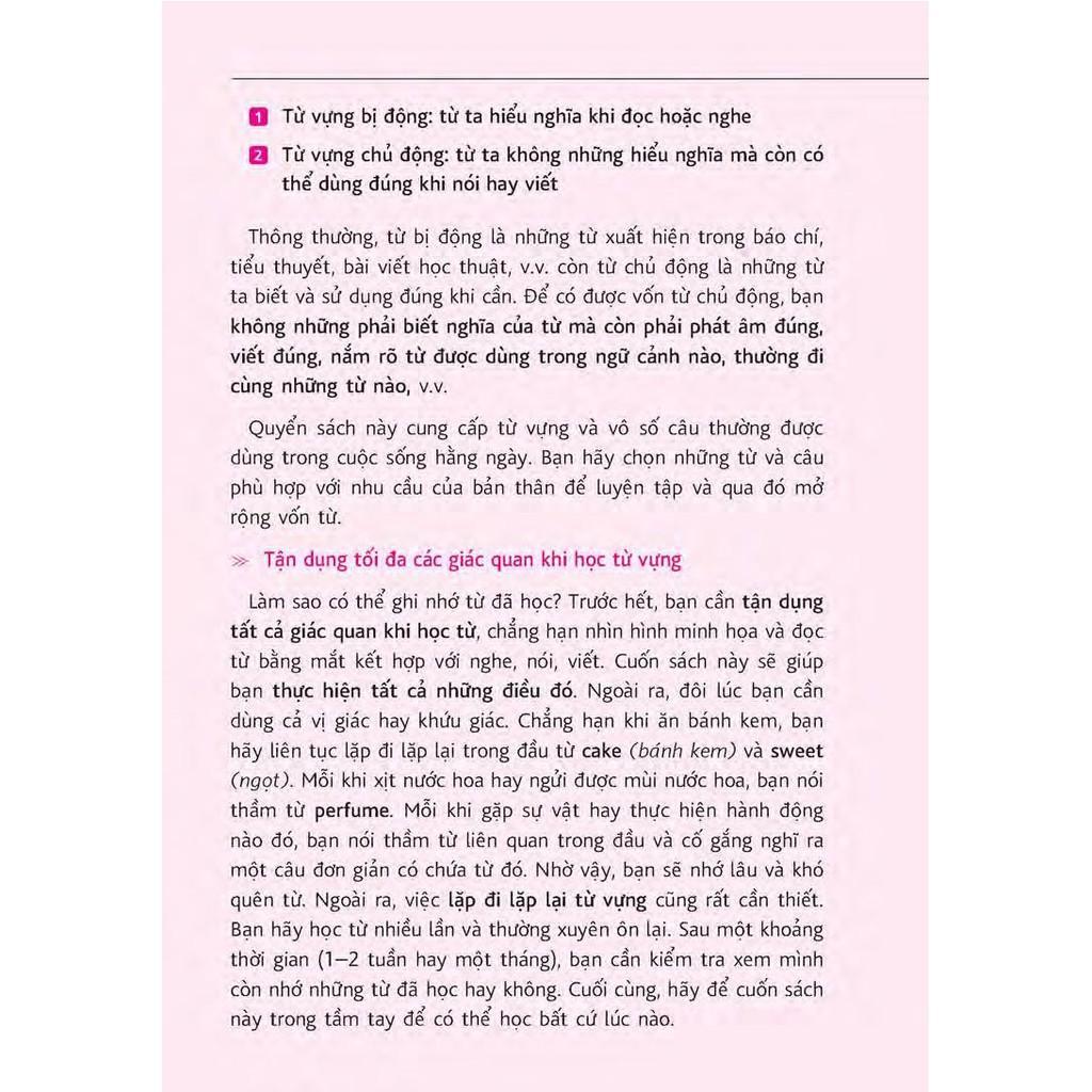 Sách - Sổ Tay Từ Vựng Tiếng Anh - Từ Lúc Thức Giấc Đến Khi Đi Ngủ (Bao Gồm Sách Và 1 Đĩa MP3) - Nhân Trí Việt - ảnh 4
