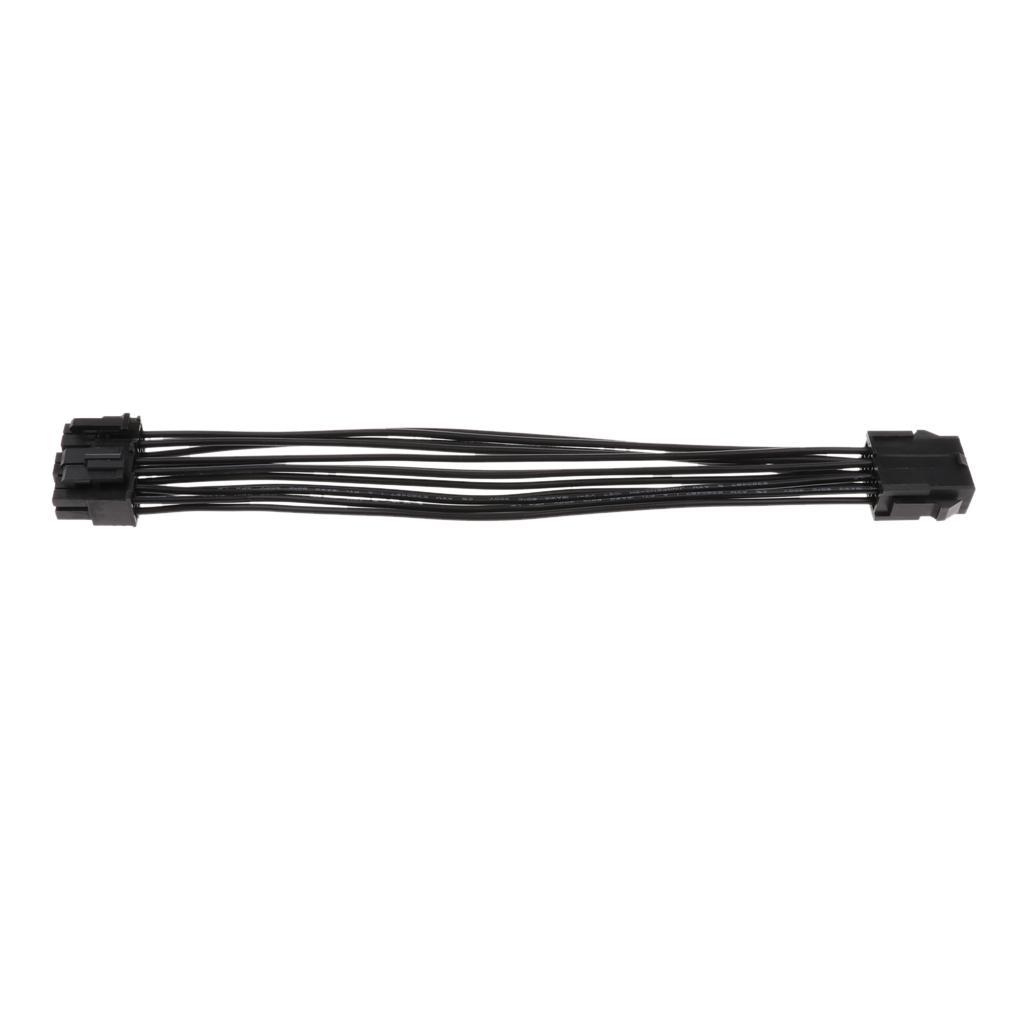 CPU 8Pin to 8+4pin Connector Converter Cable - Black 20cm