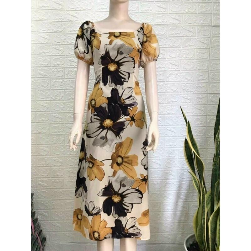ĐẦM XOÈ HOA LY TAY PHỒNG