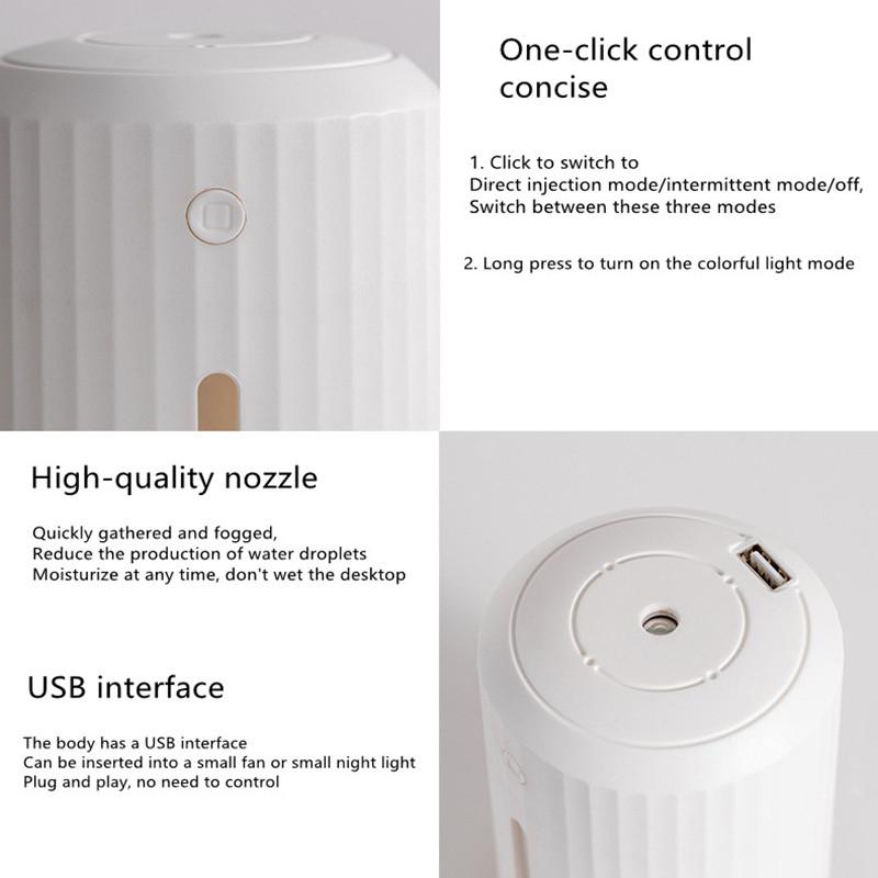 Nhà Siêu Âm Thanh Máy Tạo Độ Ẩm Không Khí USB Tinh Máy Khuếch Tán Tinh Dầu Có Đèn LED Cho Phòng Ngủ Xe Ô Tô Văn Phòng Xông Phòng