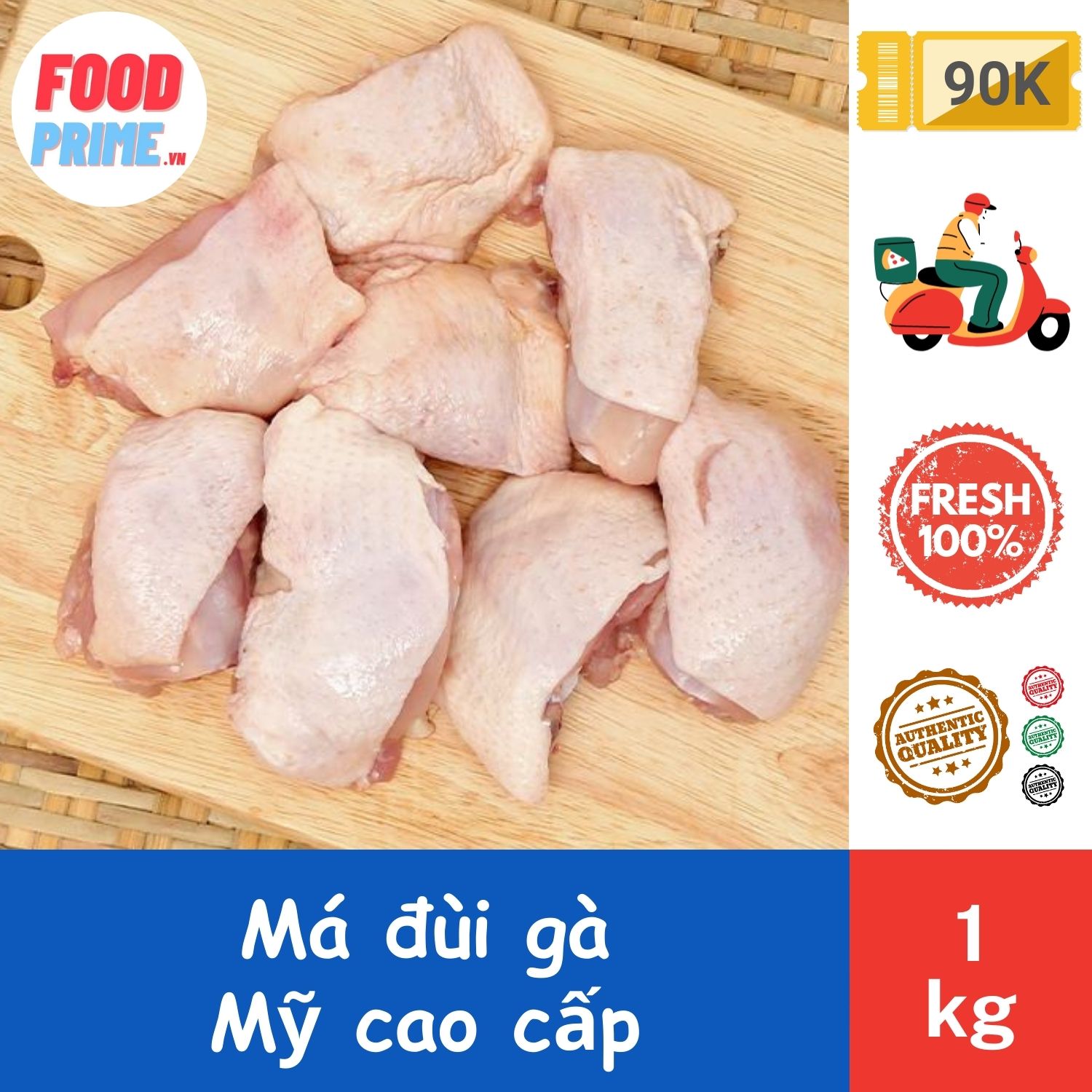 Má Đùi Gà Túi 1kg Premium - FoodPrime Market