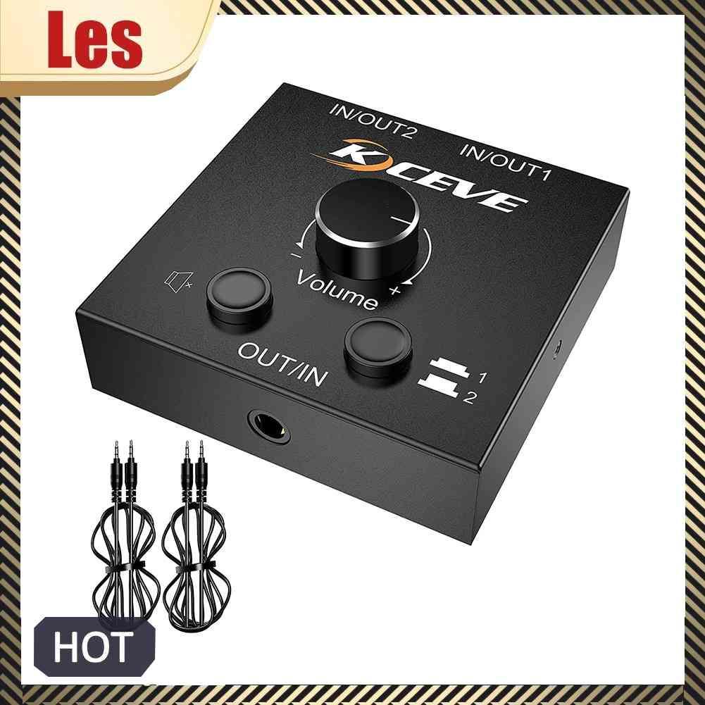 Bộ Chia Âm Thanh 2x1 / 1x2 3.5mm Chất Lượng Cao