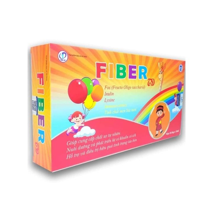 FIBER - Cung Cấp Chất Xơ Tự Nhiên Cho Cơ Thể, Hỗ Trợ Điều Trị Tình Trạng Táo Bón, Đầy Bụng, Chướng Bụng, Khó Tiêu, Rối Loạn Chức Năng Tiêu Hóa ( Hộp 20 ống x 10ml)