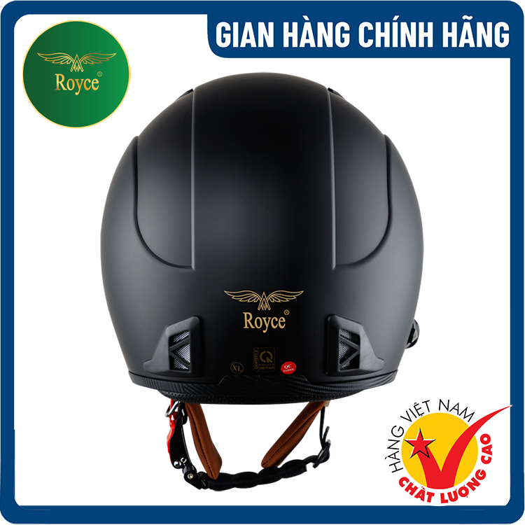 Mũ Bảo Hiểm 3/4 - Kính Âm - Royce XH02 - Hàng Chính Hãng, Bảo Hành 1 năm