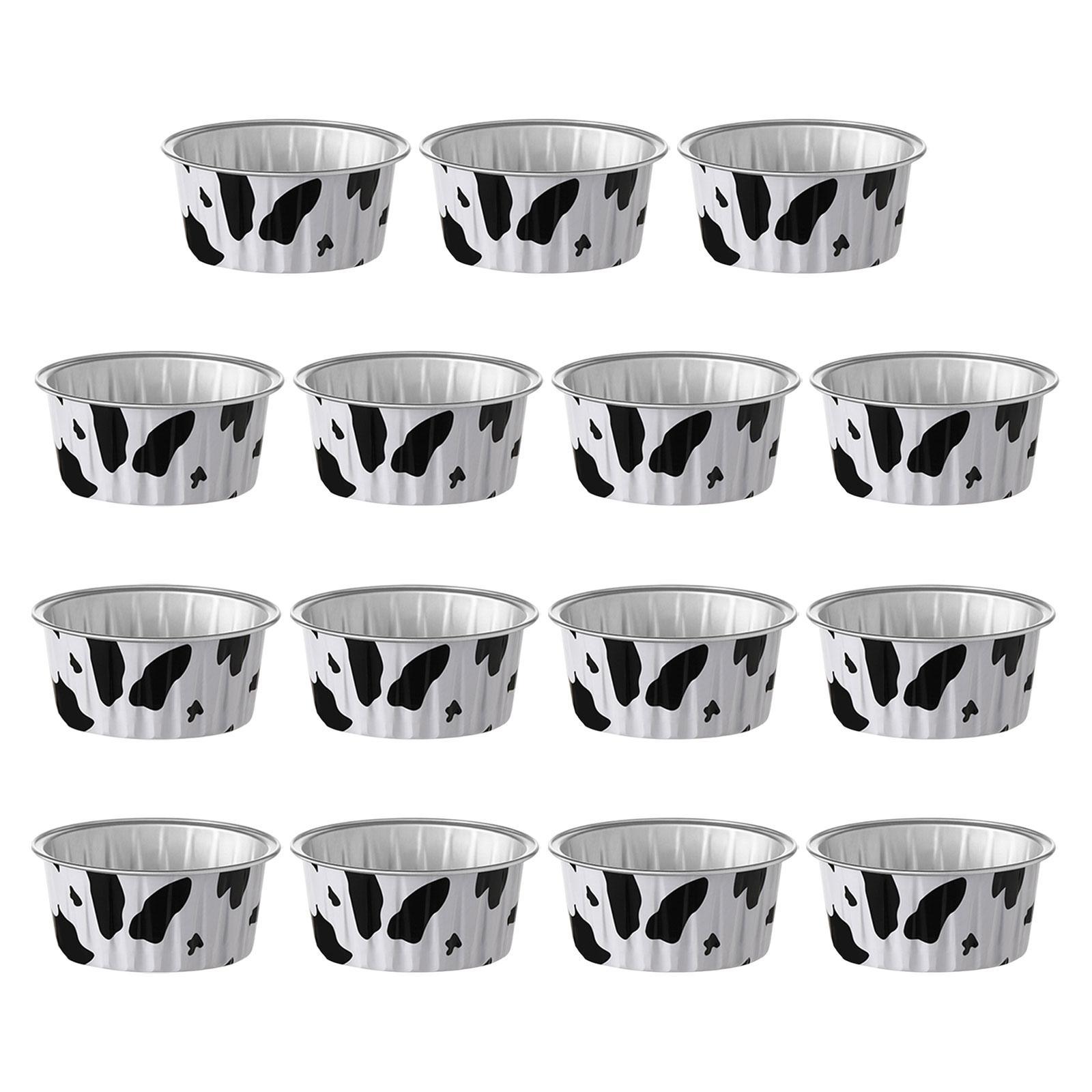 15 Pieces Foil Baking Cups, Aluminum Muffin Cups, Cupcake Holder Tin, Cupcake and Muffin Liner for Cookies, Cheese, Cakes Outdoor Dessert Pie Clubs