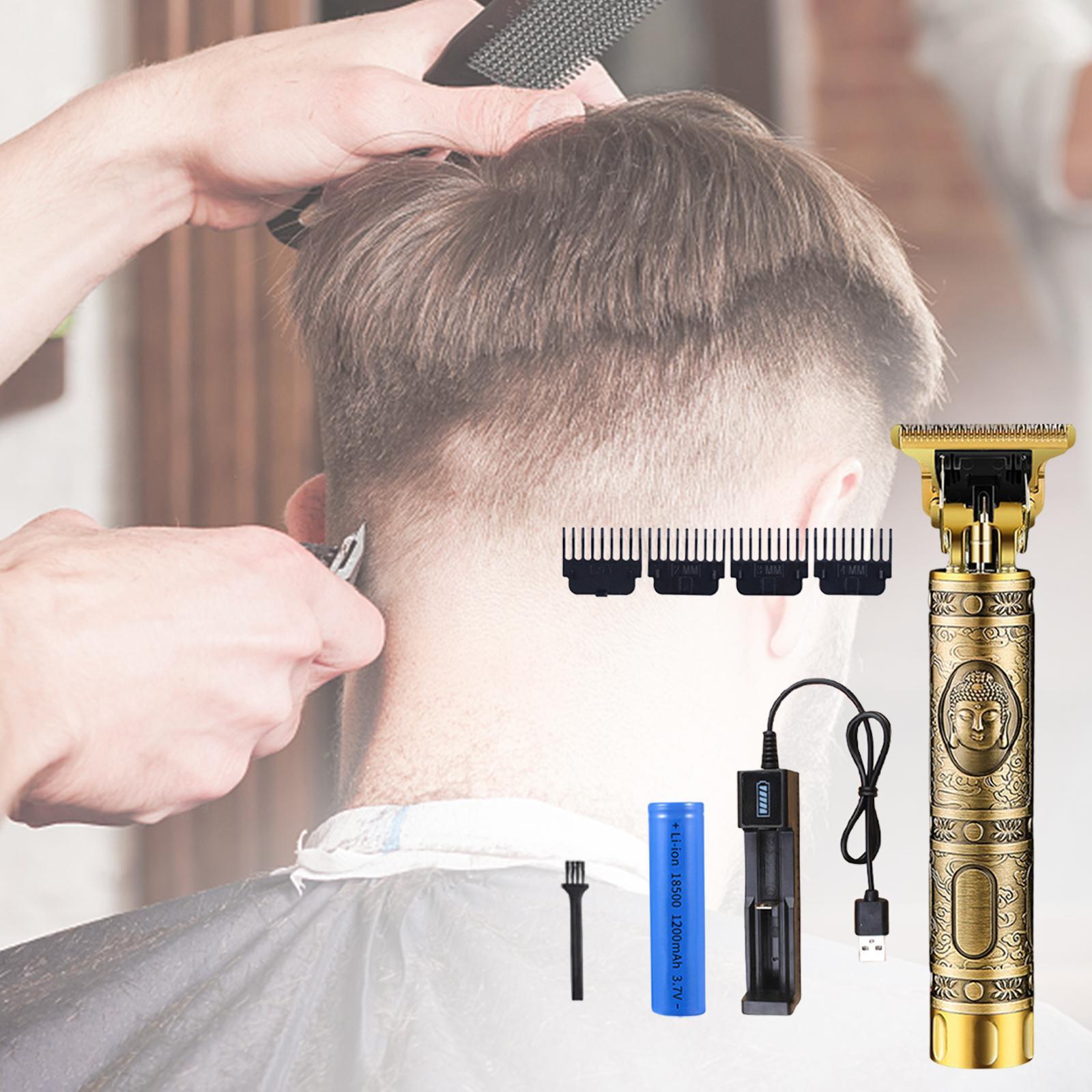 Retro Men Hair Clippers Trimmers Kit, Rechargeable ,Professional Barber Razor ,Low Noise Strong Power Shaver for Hair Styling, Barber Children
