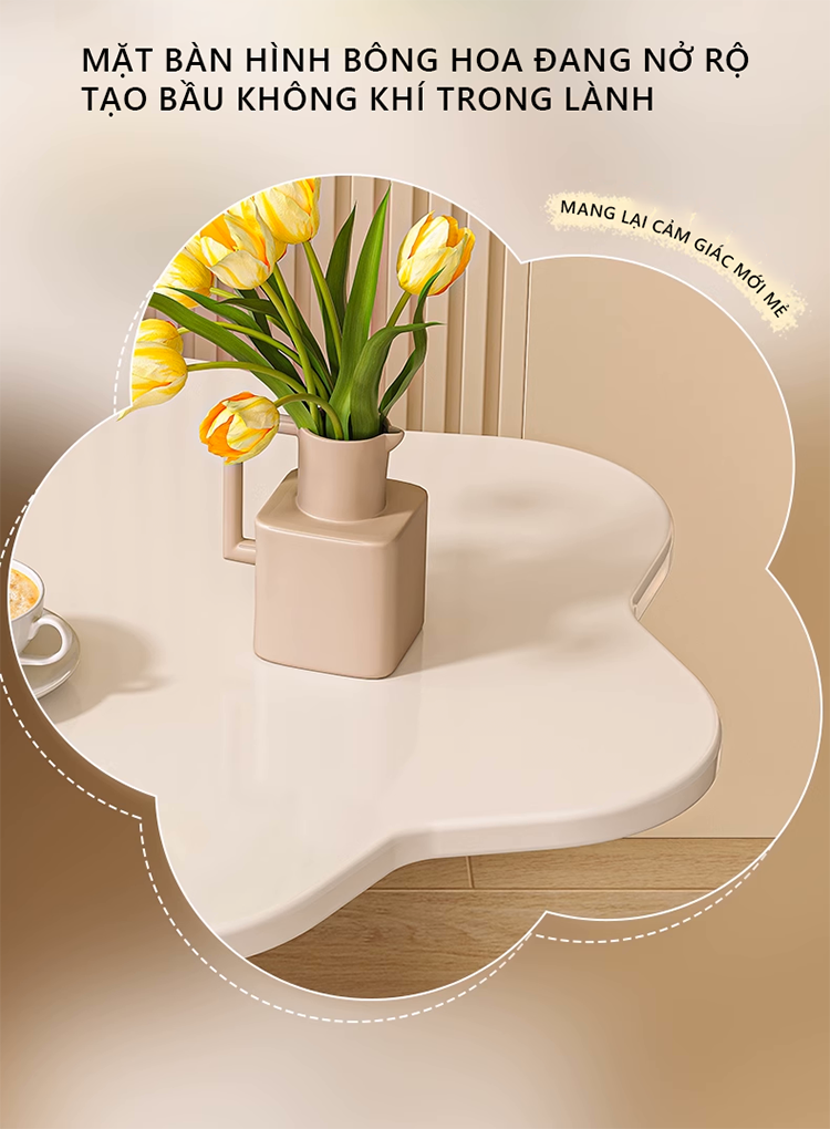 Hình ảnh Bàn cafe dễ thương phong cách Hàn decor phòng cực xinh thương hiệu IGA - GM111